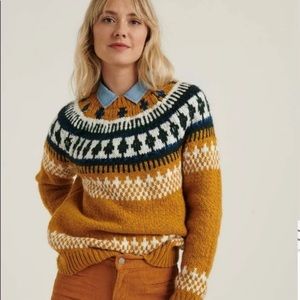 Lucky Brand Fair Isle Pullover Sweater Sz S